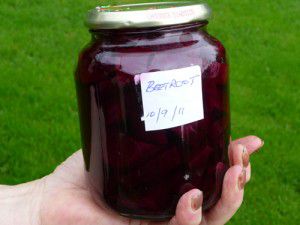 Jar of Pickled Beetroot