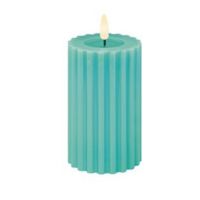 Battery Operated Candle (Aqua)